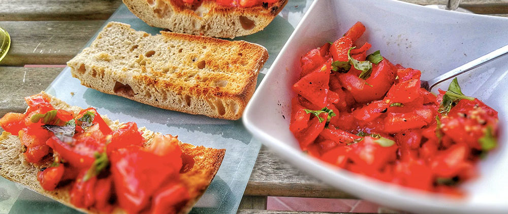 bruschetta tomates vegan